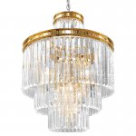 Люстра RH Odeon Chandelier Four Gold 50 Loft Concept 40.2944-2