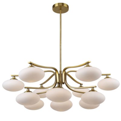 Oval Balls Mushrooms Chandelier 13 Brass Loft Concept 40.2954-3