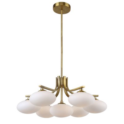 Oval Balls Mushrooms Chandelier 7 Brass Loft Concept 40.2955-3
