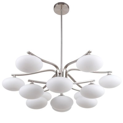 Oval Balls Mushrooms Chandelier 13 Silver Loft Concept 40.2967-3