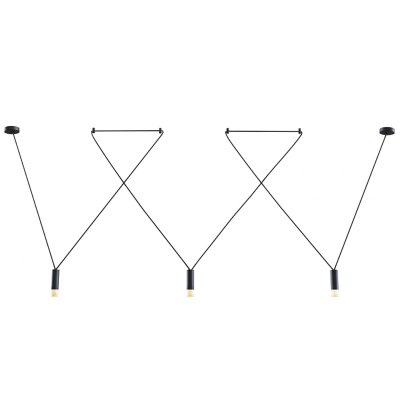 Wireflow LED Black Suspension lam 3 патрона Loft Concept 40.2968 Wireflow LED Black Suspension lam 3 патрона Loft Concept 40.2968