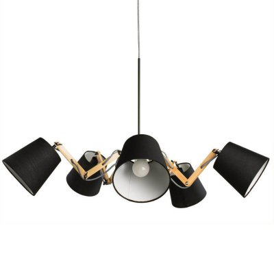 Люстра Woodland Pendant 5 Black Loft Concept 40.2979-3