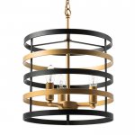 Люстра Gold Stripes Chandelier 3 Loft Concept 40.3012-3