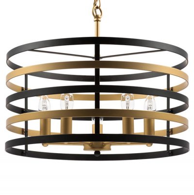 Люстра Gold Stripes Chandelier 5 Loft Concept 40.3014-3