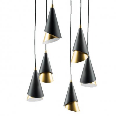 Люстра Lucio Black and Gold 6 Loft Concept 40.3028-3 Люстра Lucio Black and Gold 6 Loft Concept 40.3028-3