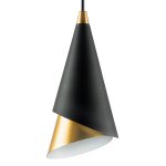 Подвесной светильник Lucio Black and Gold One Loft Concept 40.3029-3