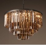 Люстра RH 1920s Odeon Smoke Glass Fringe Chandelier -60 Loft Concept 40.305