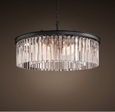 Люстра RH Rhys Clear Glass Prism Round Chandelier 70 Loft Concept 40.312