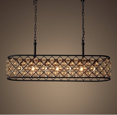 Люстра RH Spencer Rectangular Chandelier 100 Loft Concept 40.320