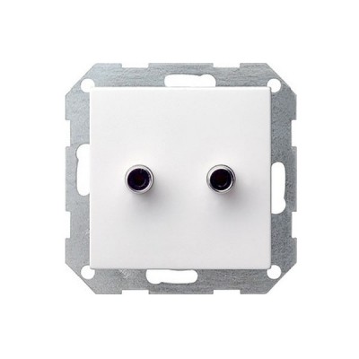 Gira S-55 Бел Накладка для акустических разъемов (Тюльпан) (G40327)