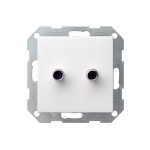 Gira S-55 Бел Накладка для акустических разъемов (Тюльпан) (G40327)