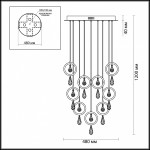 Люстра Odeon light 4034/54L ORIO