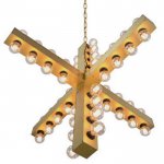 Подвесной светильник Nero Chandelier Gold Loft Concept 40.349