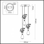Люстра Odeon light 4035/18L CAROLIS