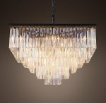 Люстра RH 1920s Odeon Clear Glass Fringe Chandelier - 5 square Loft Concept 40.379