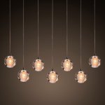 Люстра Bocci 14.7 Led Crystal Glass на прямоугольной планке Loft Concept 40.392