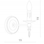 Светильник настенный Divinare 4043/04 AP-1 ETERNO