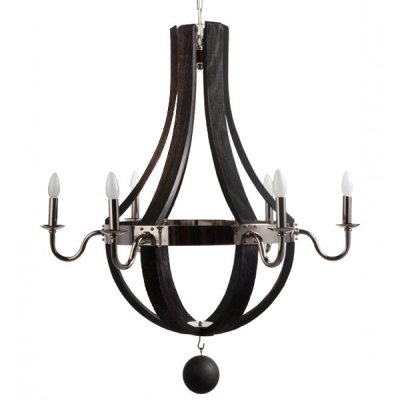 Люстра RH Wine Barrel chandelier Polished nickel Loft Concept 40.478