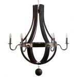 Люстра RH Wine Barrel chandelier Polished nickel Loft Concept 40.478