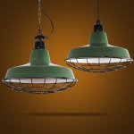 Подвесной светильник Loft Ber Cage Green Pendant Loft Concept 40.518