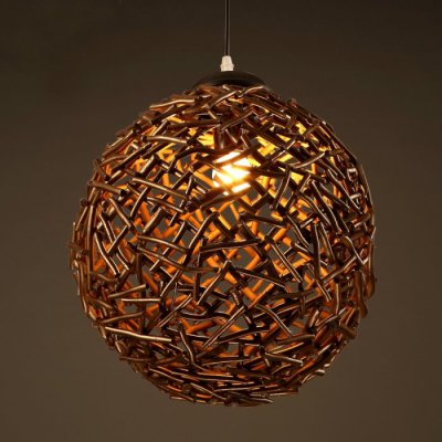 Подвесной светильник Old Wicker Pendant Sphere Loft Concept 40.556.MT.TR.R1H Подвесной светильник Old Wicker Pendant Sphere Loft Concept 40.556.MT.TR.R1H