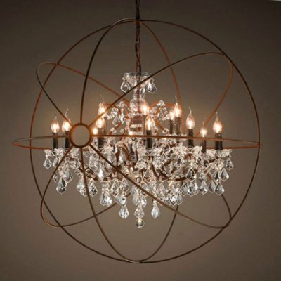 Люстра Restoration Hardware Foucault's Orb Crystal Chandelier Loft Concept 40.559
