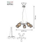 Люстра Rivoli Agnesa 4056-205 5 х E14 40 Вт