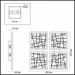 Настенно-потолочный светильник Odeon light 4056/64CL RALDO