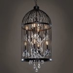 Люстра Steampunk Birdcage Chandelier 45 black Loft Concept 40.562