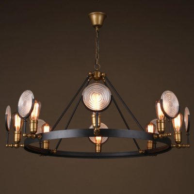 Люстра GASLIGHT LENS Chandelier 8 Loft Concept 40.601
