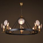 Люстра GASLIGHT LENS Chandelier 8 Loft Concept 40.601