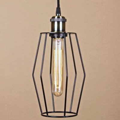Подвесной светильник Wire Cage Pendant Spauk Black Loft Concept 40.671