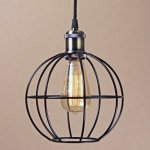 Подвесной светильник Wire Cage Pendant Ball Black Loft Concept 40.676