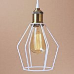 Подвесной светильник Wire Cage Pendant Trew White Loft Concept 40.681