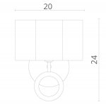 Светильник настенный Divinare 4069/02 AP-1 CONTRALTO