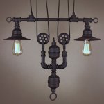 Подвесной светильник Water Pipe Ballast Chandelier Loft Concept 40.706