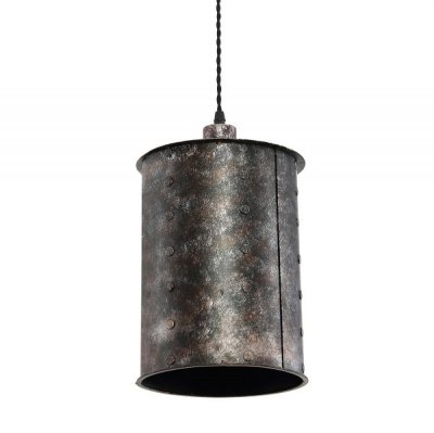 Подвесной светильник Old Metal Long Cylinder Loft Concept 40.805.MT.BL.T1B Подвесной светильник Old Metal Long Cylinder Loft Concept 40.805.MT.BL.T1B