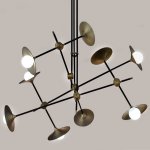 Люстра Disc Turbaya SS-9 Chandelier Loft Concept 40.811.MT.BL.T1B