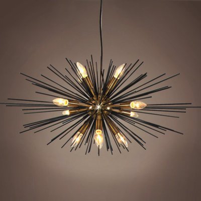 Люстра Astra Chandelier Sputnik Gold & Black Loft Concept 40.829