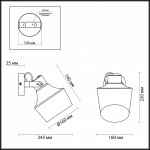 Настенный светильник Odeon light 4083/1W OSTA
