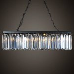 Люстра RH 1920 s ODEON Clear Glass Iron 90 Loft Concept 40.860