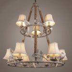 Люстра Norman Bird Forest Patina 9 Loft Concept 40.885