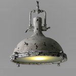 Светильник Gray Industrial Pendant Light Postapokalipsis Loft Concept 40.919.CH.20.TFB