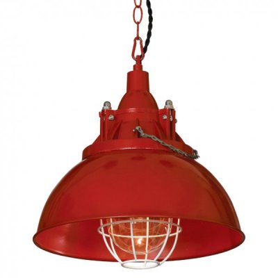 Подвесной светильник Firefighter Helmet Pendant Red Loft Concept 40.937