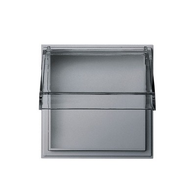 Gira TX-44 Алюминий Панель с прозрачной крышкой (G40965)