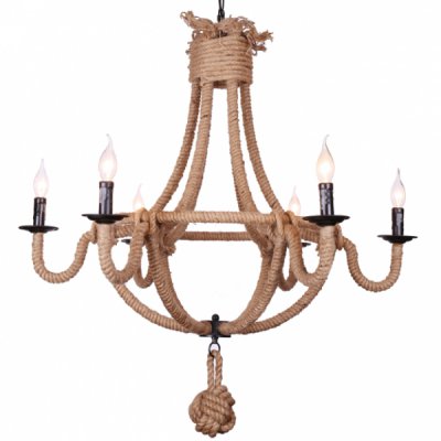 Люстра Loft Rope Chandelier Alegro 6 Loft Concept 40.970.GL.TR.LSL
