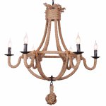 Люстра Loft Rope Chandelier Alegro 6 Loft Concept 40.970.GL.TR.LSL