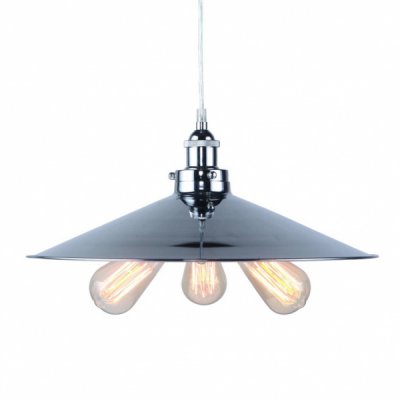 Подвесной светильник 20th C. Factory Filament Metal Triple Pendant rh Loft Concept 40.979
