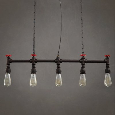 Подвесной светильник Loft Red Water Tap Pendant 5 Loft Concept 40.992.GL.TR.LSL Подвесной светильник Loft Red Water Tap Pendant 5 Loft Concept 40.992.GL.TR.LSL