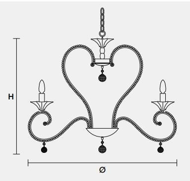 Подвесной светильник Masiero CLASSICA 4100 6 Подвесной светильник Masiero CLASSICA 4100 6